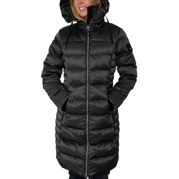 NWT Elora Mid Length Winter Coat Faux Fur and Quilted Lining sz M - Picture 2 of 11